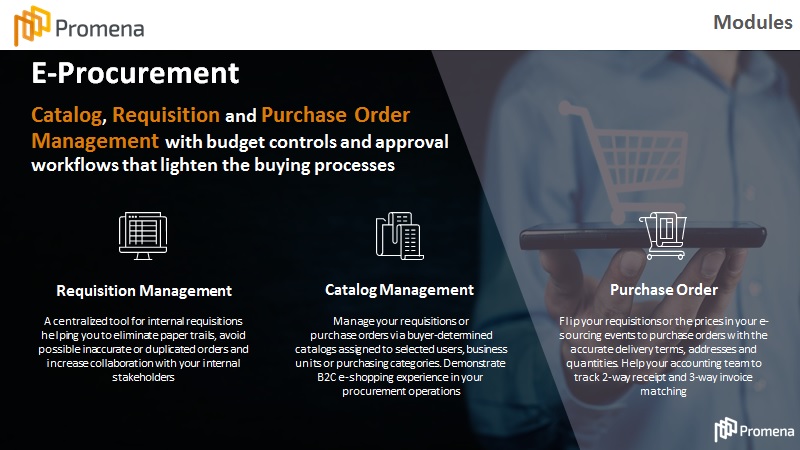 Promena e-Procurement Managed Services and eAuction + e-SRM platform Software as a Service picture